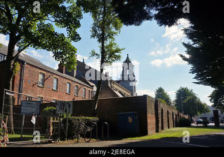 Centenary Chapel, Methodist church on Red Lion Street from the park   in summer. Boston Lincolnshire Stock Photo