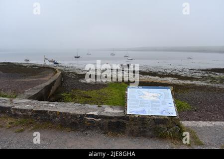 Angle Bay at low tide, Angle, Pembrokeshire, Wales Stock Photo