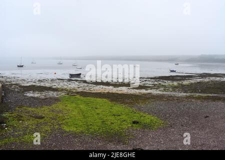 Angle Bay at low tide, Angle, Pembrokeshire, Wales Stock Photo