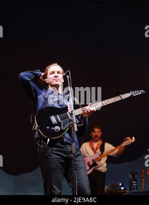 George Ezra plays a secret set on the John Peel stage at the Glastonbury Festival at Worthy Farm in Somerset. Picture date: Sunday June 26, 2022. Stock Photo