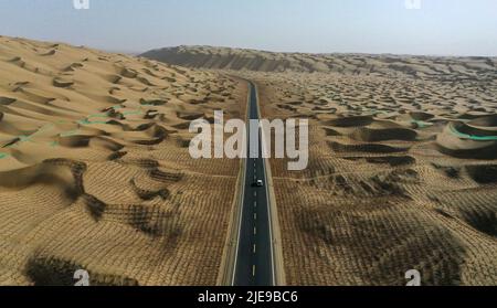 BAZHOU, CHINA - JUNE 26, 2022 - Aerial photo taken on June 26, 2022 ...