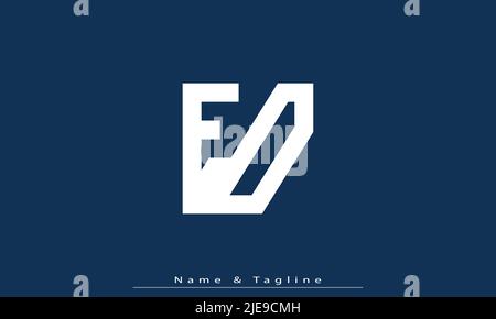 Alphabet letters Initials Monogram logo ED , DE Stock Vector