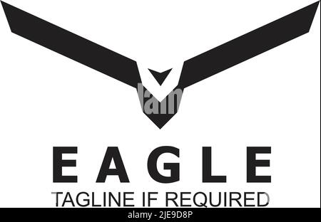 Eagle bird logo icon design vector template Stock Vector