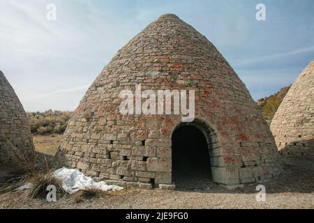 Ward Charcoal Ovens State Historic Park in Nevada Stock Photo