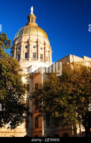 The Georgia State Capitol building in Atlanta Stock Photo
