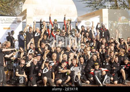 June 26, 2022, Rome, Kenya: podium, portrait during the Safari Rally Kenya 2022, 6th round of the 2022 WRC World Rally Car Championship, from June 23 to 26, 2022 at Nairobi, Kenya - Photo Nikos Katikis/DPPI/LiveMedia. (Credit Image: © Nikos Katikis/LPS via ZUMA Press)