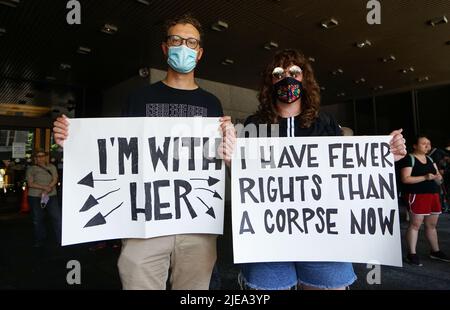 Pro-choice protest demonstration in downtown Montreal.Quebec,Canada.Alamy Live News/Mario Beauregard Stock Photo