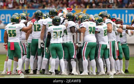 Duisburg, Deutschland. 26th June, 2022. firo : 06/26/2022, American Football,  EFL Season 2022, European League of Football, Rhein Fire Dusseldorf -  Barcelona Dragons Nick WIENS, Rhein Fire Credit: dpa/Alamy Live News Stock  Photo - Alamy