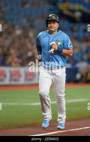 Pittsburgh Pirates' Ji Man Choi during a baseball game at Fenway Park,  Tuesday, April 4, 2023, in Boston. (AP Photo/Charles Krupa Stock Photo -  Alamy