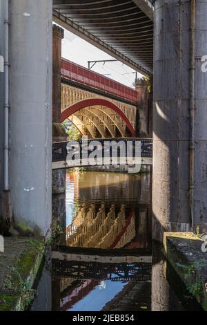 victorian engineering at castlefield Stock Photo