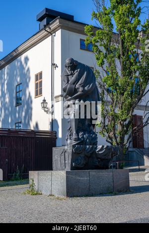 The Old Square with the statue of Louis de Geer by Carl Milles. Norrkoping is a historic industrial town in Sweden Stock Photo