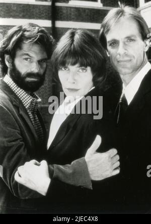 Actors Harry Hamlin, Kelly McGillis, and Keith Carradine in the movie In the Best of Families: Marriage, Pride & Madness AKA Bitter Blood, USA 1994 Stock Photo