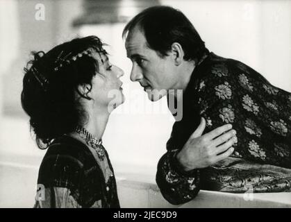 German actor Ulrich Muhe and actress Susanne Lothar in the movie The Jewess from Toledo, Germany 1990 Stock Photo