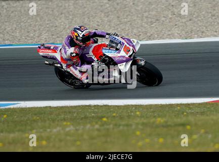 06/26/2022, TT Circuit Assen, Assen, Grand Prix of the Netherlands 2022, in the picture Johann Zarco from France, Pramac Racing Stock Photo