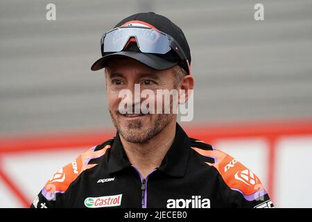 06/26/2022, TT Circuit Assen, Assen, Grand Prix of the Netherlands 2022, in the picture Max Biaggi Stock Photo