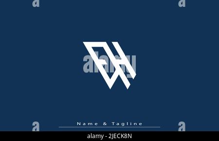 Alphabet letters Initials Monogram logo EH , HE Stock Vector