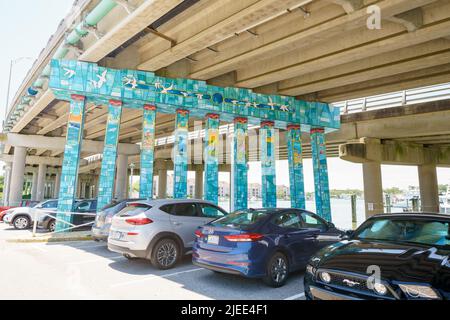 Photo of Rudee Inlet Bridge Virginia Beach Stock Photo