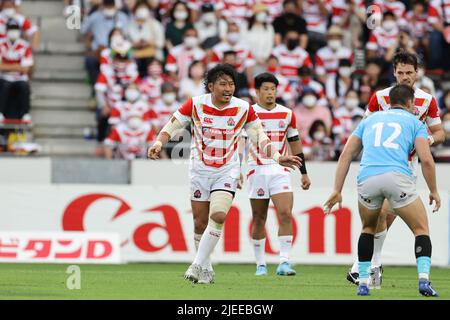 Fukuoka, Japan. 25th June, 2022. Keita Inagaki (JPN) Rugby : LipovitanD Challenge Cup 2022 match between Japan 43-7 Uruguay at Mikuni World Stadium Kitakyushu in Fukuoka, Japan . Credit: SportsPressJP/AFLO/Alamy Live News Stock Photo