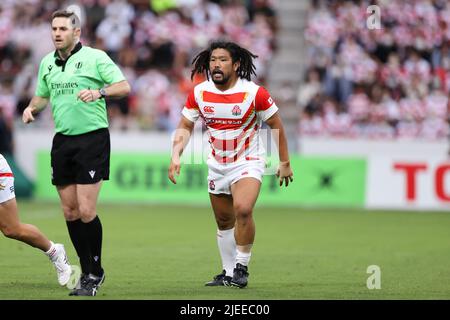 Fukuoka, Japan. 25th June, 2022. Shota Horie (JPN) Rugby : LipovitanD Challenge Cup 2022 match between Japan 43-7 Uruguay at Mikuni World Stadium Kitakyushu in Fukuoka, Japan . Credit: SportsPressJP/AFLO/Alamy Live News Stock Photo