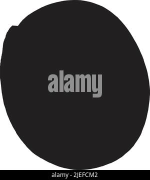 Abstract shape, vector modern and contemporary design art element for poster, wall art and print collections in a glyph illustration Stock Vector