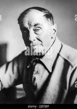 H.G. Wells (1866-1946), British author of science fiction classics The War of the Worlds, The Invisible Man, The Time Machine, and The Island of Dr. Moreau. (Photo: 1944) Stock Photo