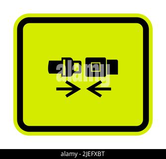 PPE Icon.Wear Safety Belt Symbol Sign Isolate On White Background,Vector Illustration Stock Vector