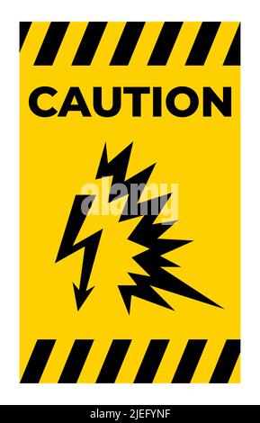 Arc Flash Symbol Sign Isolate On White Background,Vector Illustration EPS.10 Stock Vector