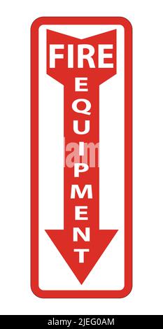 Symbol Fire Equipment Sign Isolate On White Background,Vector Illustration Stock Vector