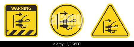 Disconnect Mains Plug From Electrical Outlet Stock Vector