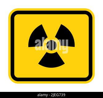 Radiation Hazard Symbol Sign Isolate on White Background,Vector Illustration Stock Vector