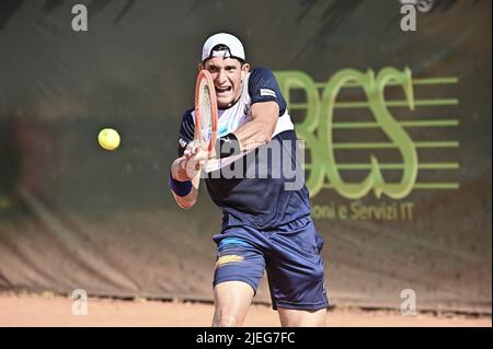 Aspria Harbour Club, Milan, Italy, June 26, 2022, 26/06/2022-ATP challenger tour 2022 milan-Aspria tennis cup-Singles final&#xA;Francesco Passaro(ITA) Stock Photo
