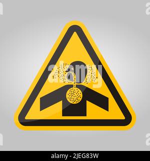 Toxic Gases Asphyxiation Symbol Sign, Vector Illustration, Isolate On White Background Label .EPS10 Stock Vector