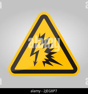 Arc Flash Symbol Sign Isolate On White Background,Vector Illustration EPS.10 Stock Vector