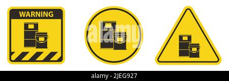 Paint Drum Area Symbol Sign Isolate On White Background,Vector Illustration Stock Vector