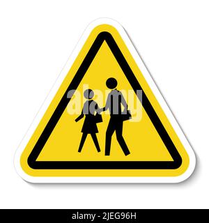 School Zone Symbol Sign Isolate on White Background,Vector Illustration Stock Vector