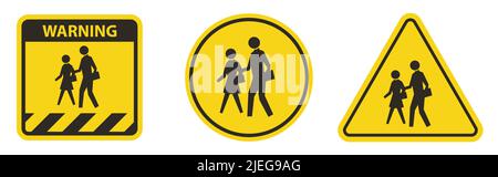 School Zone Symbol Sign Isolate on White Background,Vector Illustration Stock Vector