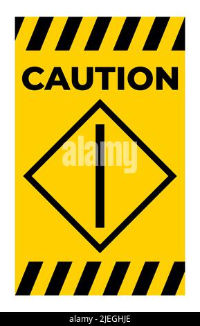 Caution Start Symbol Sign Isolate On White Background Stock Vector