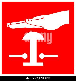 Deluge Switch Symbols Sign Isolate On White Background,Vector Illustration EPS.10 Stock Vector