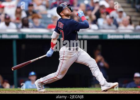 CLEVELAND, OH - JUNE 26: Boston Red Sox center fielder Jarren