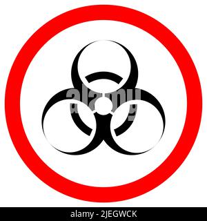 Biological Hazard Symbol Sign Isolate On White Background,Vector Illustration EPS.10 Stock Vector