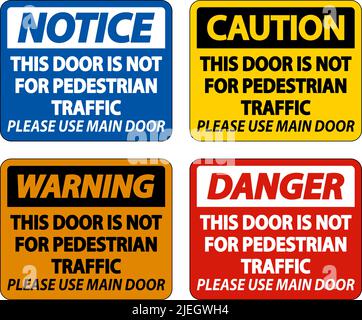 Not For Pedestrian Traffic Sign On White Background Stock Vector