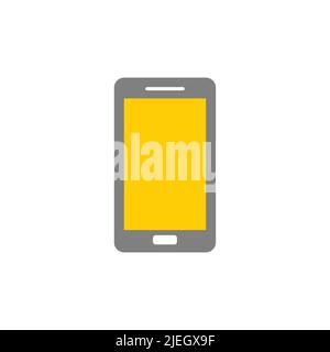 Mobile smartphone, phone color glyph style vector icon Stock Vector