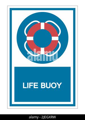 Life Buoy Symbol Sign Isolate on White Background,Vector Illustration Stock Vector