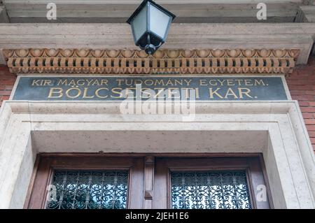 Eotvos Lorand University Faculty of Humanities Founded 1635, Budapest, Hungary Stock Photo