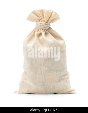 Money bag isolated on white background. mock-up. Stock Photo