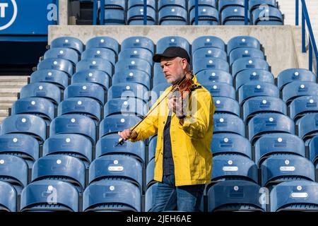 Seating stands at BT Murrayfield Rugby Ground Stadium, Edinburgh ...