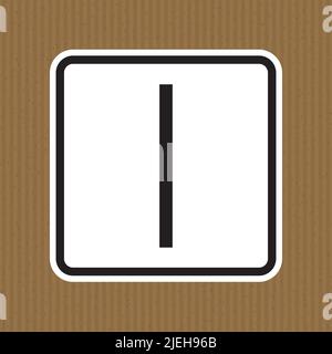 On Power Symbol Sign, Vector Illustration, Isolate On White Background Label. EPS10 Stock Vector