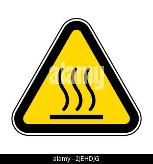 Beware Hot Symbol Sign Isolate On White Background,Vector Illustration EPS.10 Stock Vector