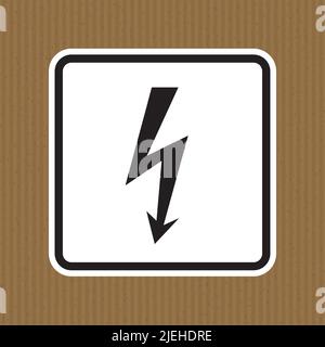 Danger High Voltage Symbol Sign Isolate On White Background,Vector Illustration Stock Vector