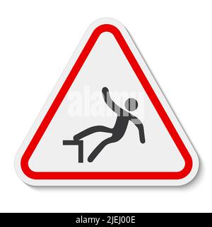 Beware Drop Symbol Sign Isolate On White Background,Vector Illustration Stock Vector